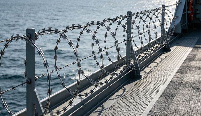 Concertina Wire Fence